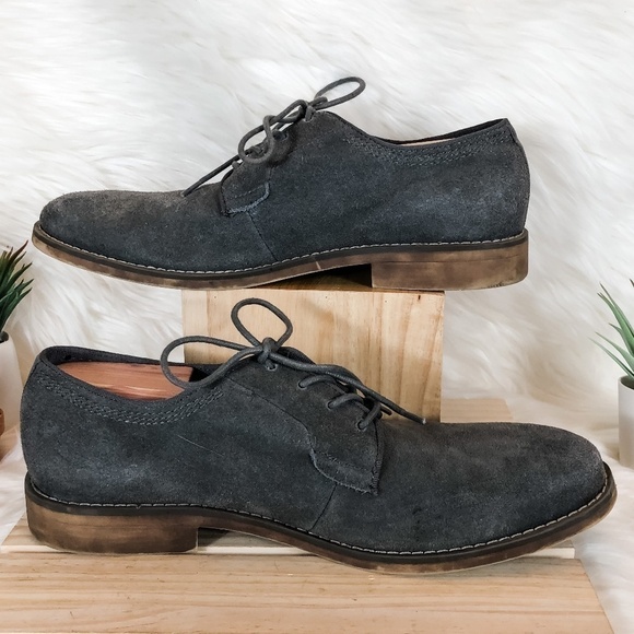 Calvin Klein Jeans Gray Suede Oran Oxfords - Picture 6 of 6